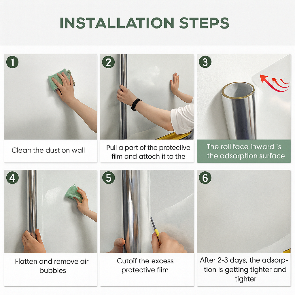 Self- Adhesive Transparent Electrostatic Wall Protection Film Buy 1 Get 1 Free