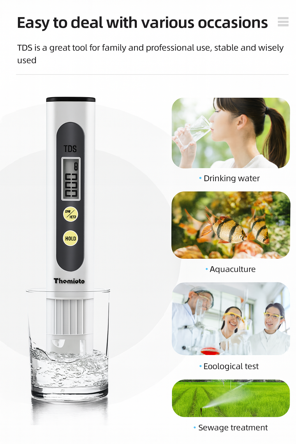 Water TDS Meter Tester