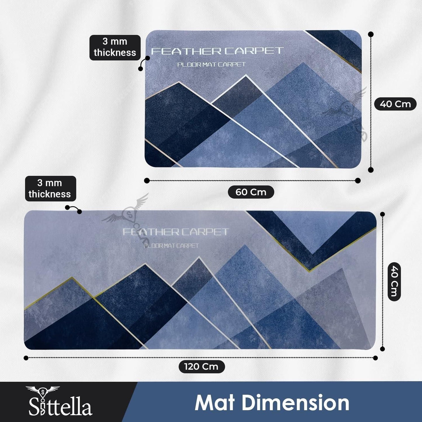 Rubber Floor Mat (Design As per Availibility)