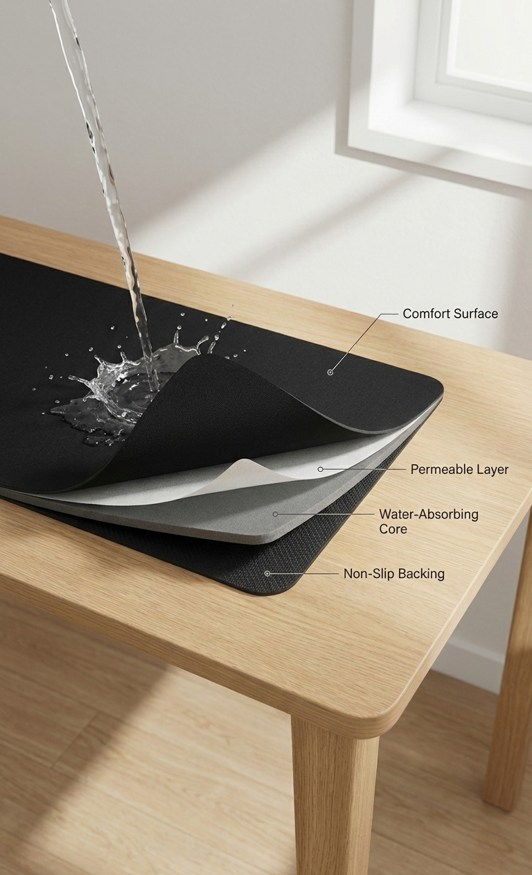 Water Absorbent Mat - Pack of 2