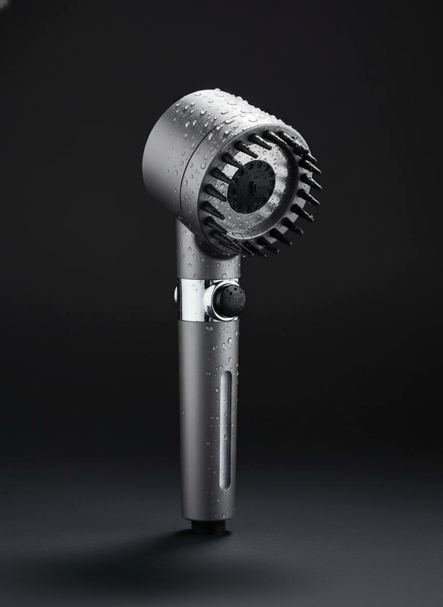 High Pressure 3-Setting Handheld filtration brush Shower head